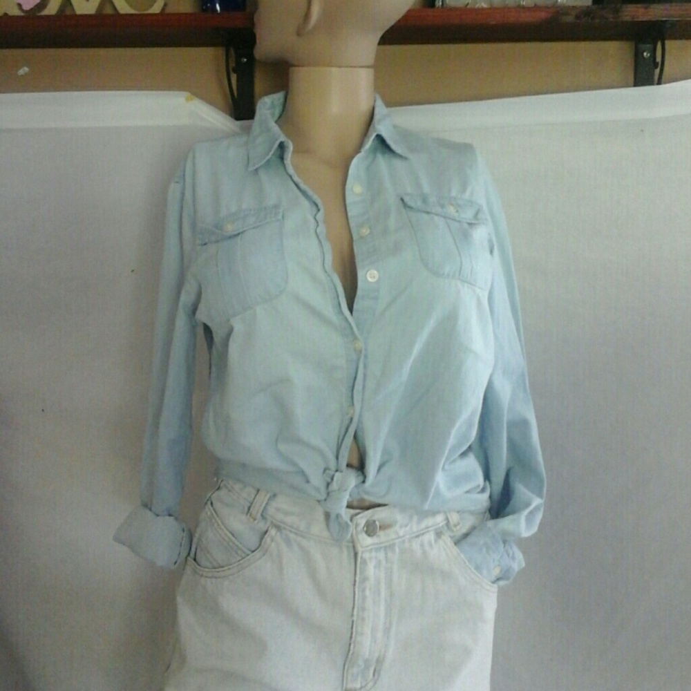 Per se light weight denim Long sleeve med